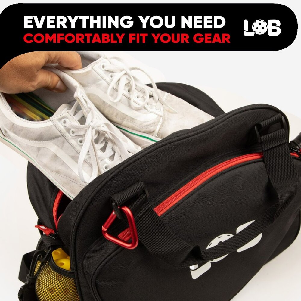 LOB Pickleball Bag - Lightweight Tote Carry Bag for men and women, Fits 2 Paddle - Picture 7 of 16